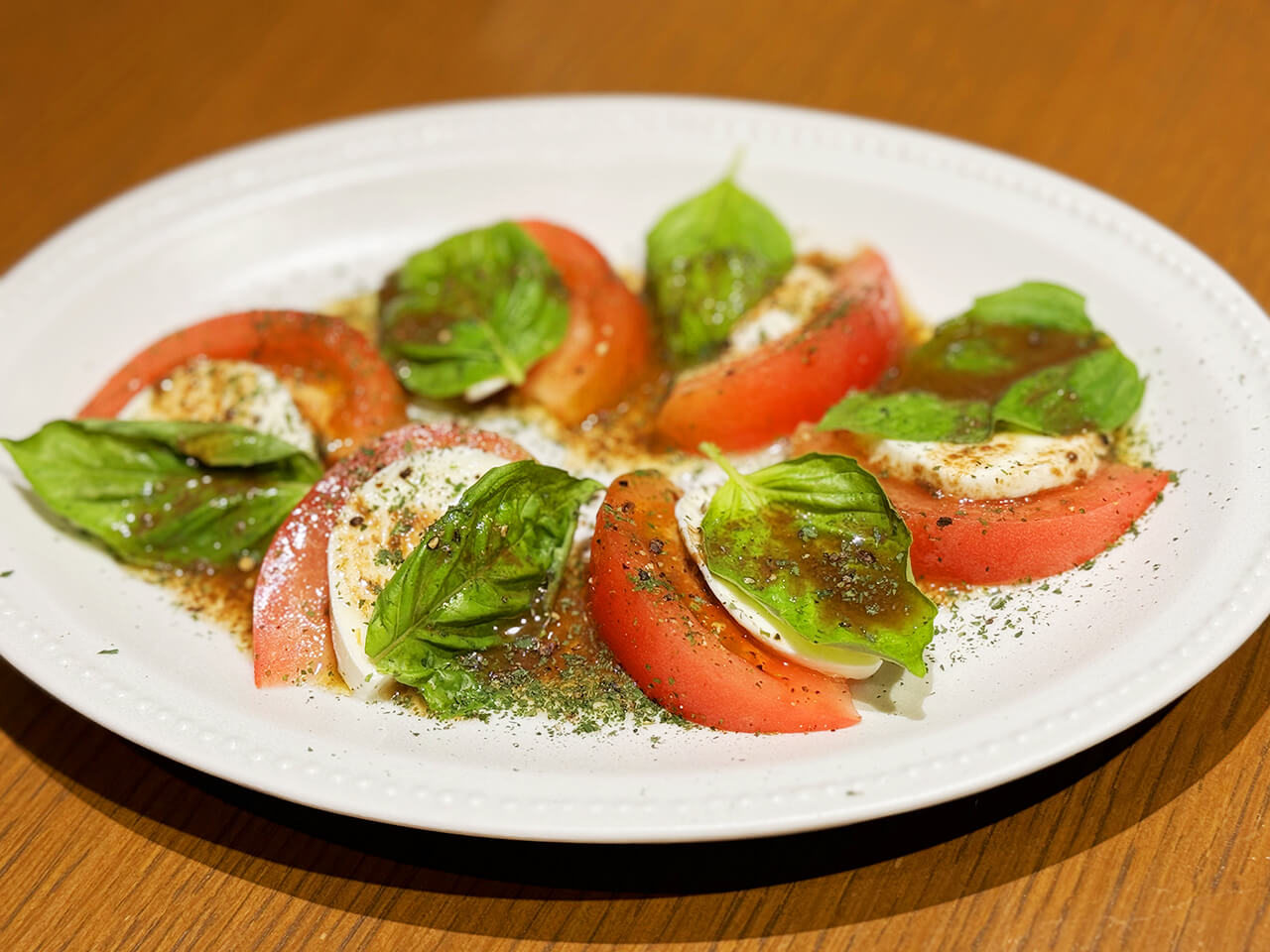 Caprese with Tomato and Mozzarella